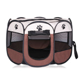 Paw Print Easy Operation Octagonal Fence Playpen