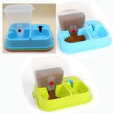 Dual automatic pet feeding and watering Dispenser