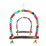 15 /30 cm Wooden Bird Parrot Swing Toys Parakeet