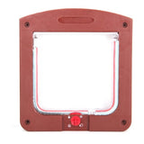 4 Positions Brown Door For Cats & Dogs