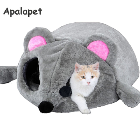 Grey Mouse Shape Small Cat House