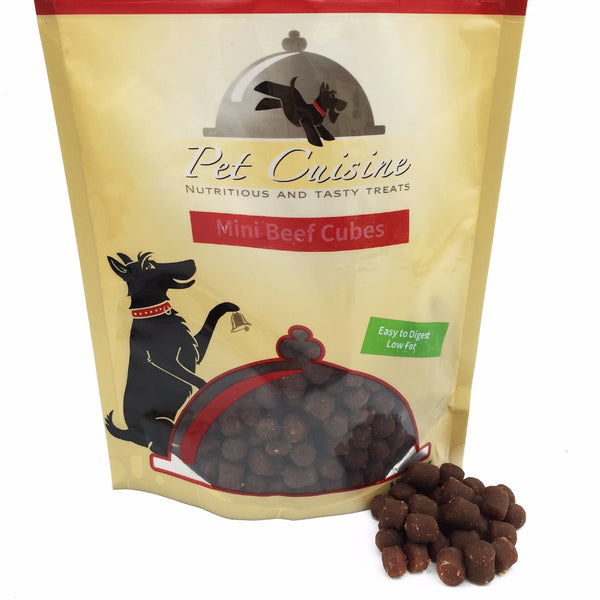 All Natural Pet Chewy Small Dog Food,Mini Beef Cubes