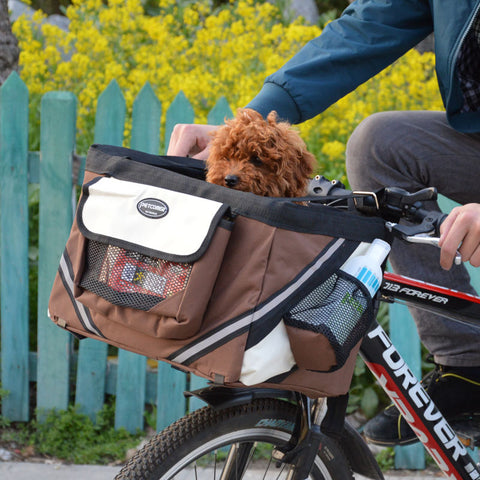 Pet Dog Cat Bicycle Carrier Bag