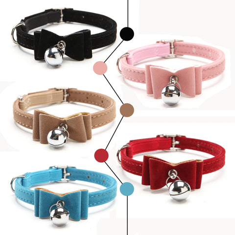 Elastic Bow With Bell Collar