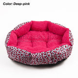 Leopard print Pet Cat and Dog Bed