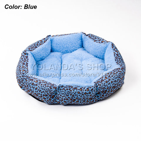 Leopard print Pet Cat and Dog Bed