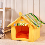 Striped Removable Cover Mat Pet House