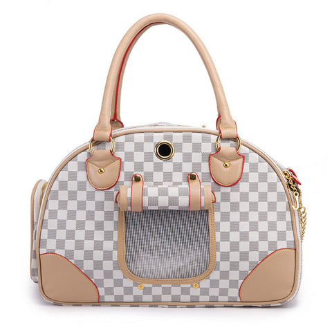 100% Leather Outdoor Travel Pet Carrier