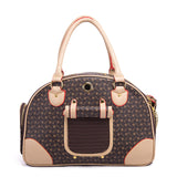 100% Leather Outdoor Travel Pet Carrier