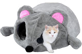 Grey Mouse Shape Small Cat House