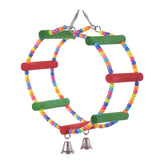 Colorful Circular Hanging Swing Bird Toy