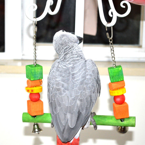 Swing Wood Chew Rope Perch