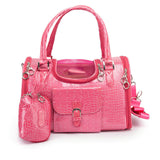 Luxury PU Leather Foldable Carrier Bag