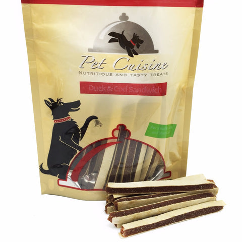 Pet Cuisine Treats,Duck & Cod Sandwich Sticks