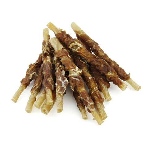 Puppy Chews Duck & Natural Rawhide Sticks
