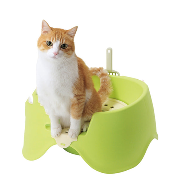Sand Plastic Cat Litter Tray Restroom