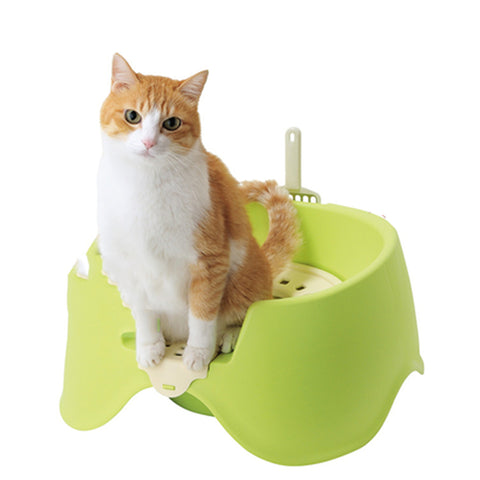 Sand Plastic Cat Litter Tray Restroom