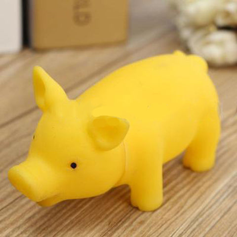 Pig Squeak Cute Rubber Chewing Toy