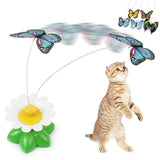 Electric Rotating Colorful Butterfly For Cats Fun