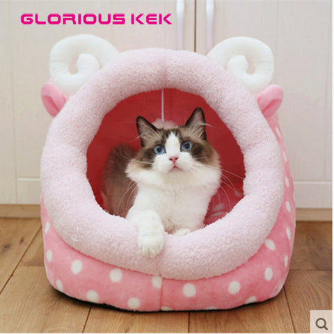 Cute Warm Fleece Kennel Pet House