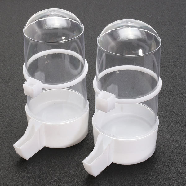 2Pcs 400ML Bird Feeder Water Drinker Canary
