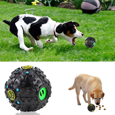 Dog Food Dispenser Squeaky Giggle Ball Toy
