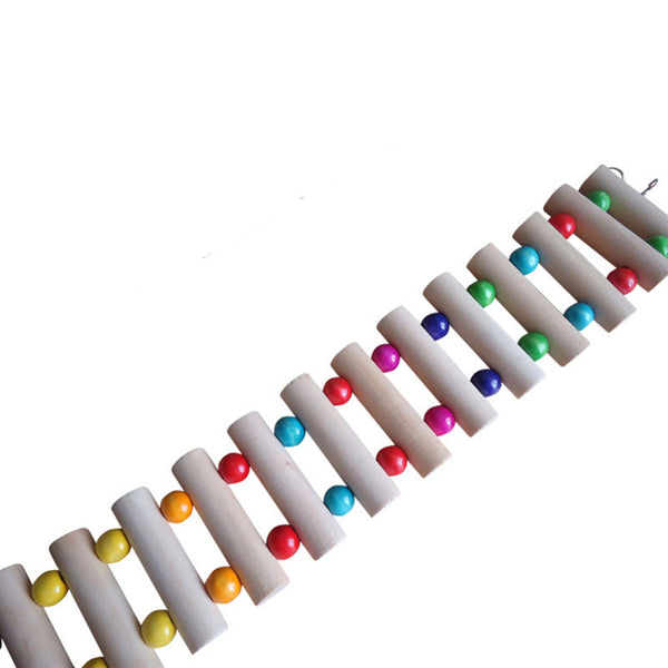 Flexible Wooden Birds Hamster Swing Climbing Ladder