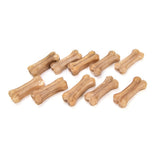 10Pcs Crystal Leather Pressing Bone Chews Toy