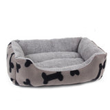 Thick Warm Dog Bone Cushion Pet Bed