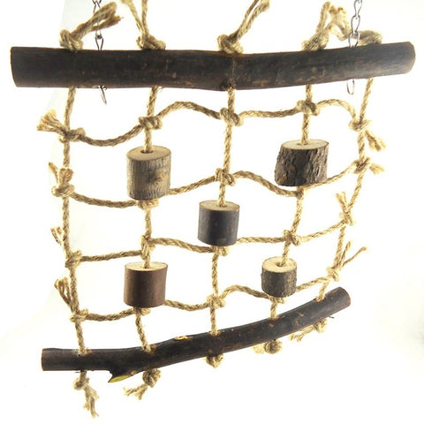 Birds Linen Rope Climbing Net Ladder