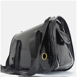 Leather Backpack Crate For Dogs