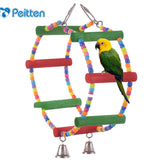 Colorful Circular Hanging Swing Bird Toy