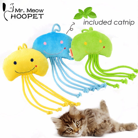 Jelly Fish Organic Catnip Scratching Chew Toy