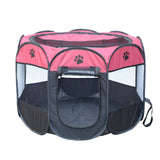 Paw Print Easy Operation Octagonal Fence Playpen