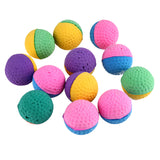12Pcs/ Colorful Soft Latex Feathered Ball Chew Toys