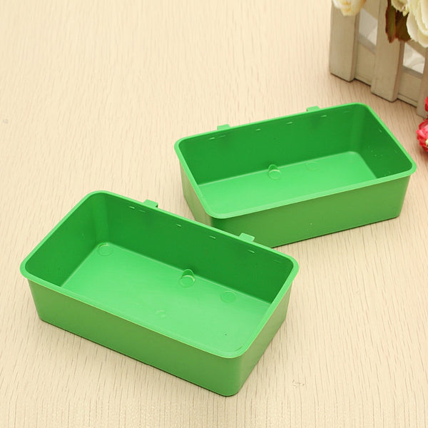6Pcs/Set Plastic Bird Cup Dish Bowl Food Finch Canary