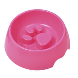 Paw Print Plastic Pet Feeding Bowl