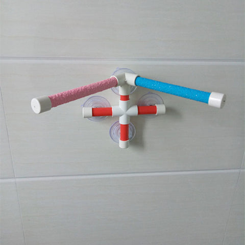 Birds Bath Shower Standing Platform Rack Perch