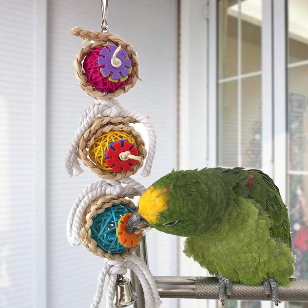 Bird Ball Hanging Cockatiel Swing Parakeet