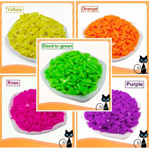 100 Pcs soft cat paw Control Nail Caps