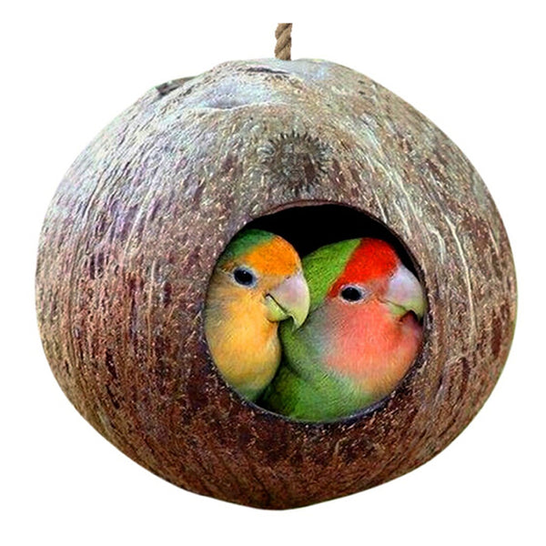 Coconut Shell Bird Nesting Cage