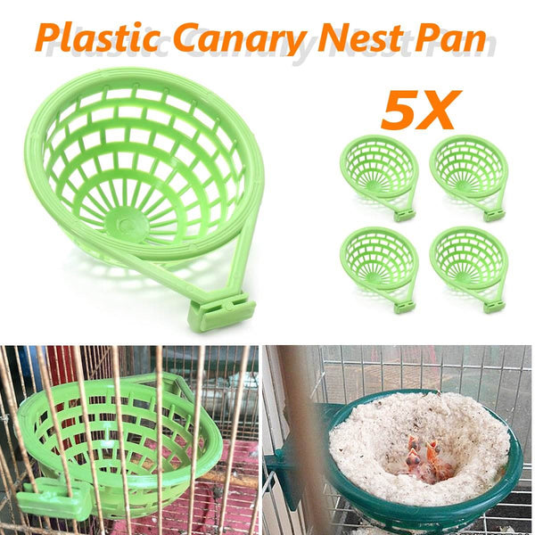 5Pcs Pet Birds Nest Large Palstic Canary