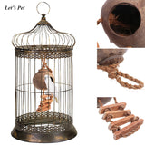 Coconut Shell Nest Ladder Pet Birds Parakreet