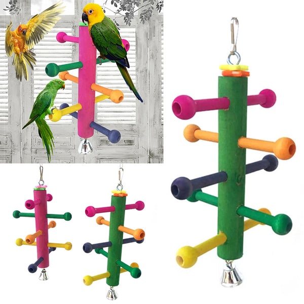 Wooden Rotate Ladder Perch
