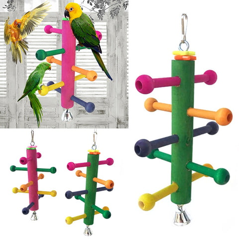 Wooden Rotate Ladder Perch
