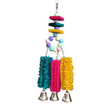 Birds Colorful Hanging Cage Peches