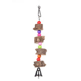 Beaded Wood Pet Birds Chew Perch Toy