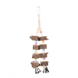 Beaded Wood Pet Birds Chew Perch Toy