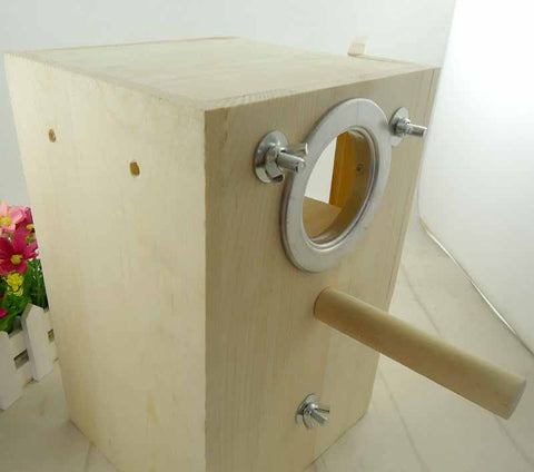 Bird breeding Nest Box Wood Cage Kit
