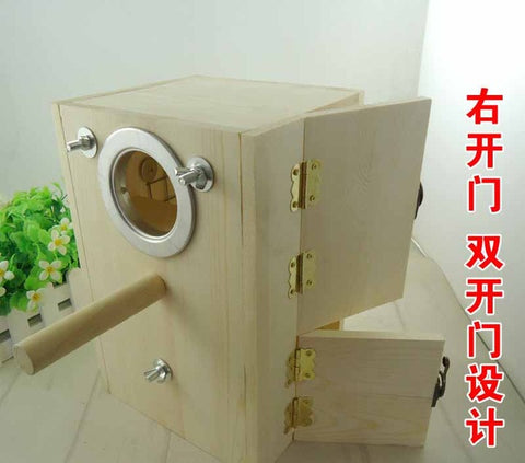 Bird breeding Nest Box Wood Cage Kit